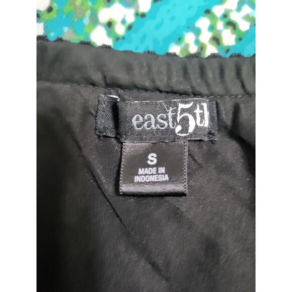 Vtg Y2K Midi Skirt Womens SZ S Green Fairy Grunge Whimsy Boho Abstract East 5th - Picture 5 of 7